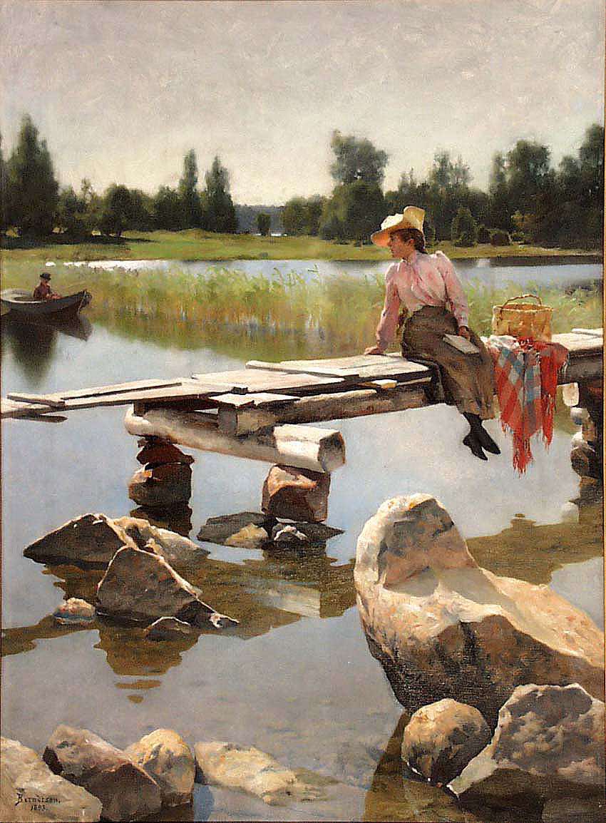 Gunnar Berndtson, Kesä (1893), öljy kankaalle